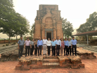 khảo sát di tích lịch sử văn hóa Tháp Chót Mạt  xã Tân Phong, Tân Biên, Tây Ninh